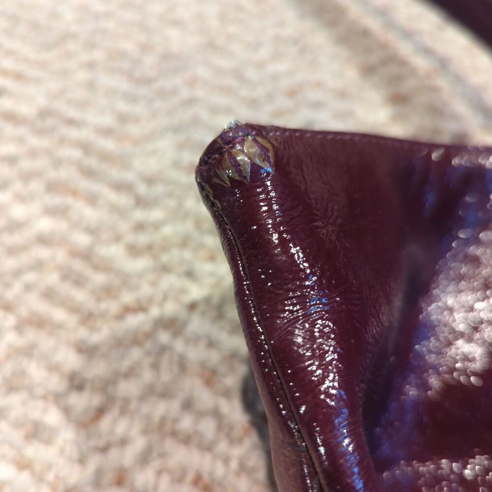 Coach Poppy Shoulder Tote Bag Raspberry Purple Patent Leather Purse F20973-13876 - Picture 5 of 10